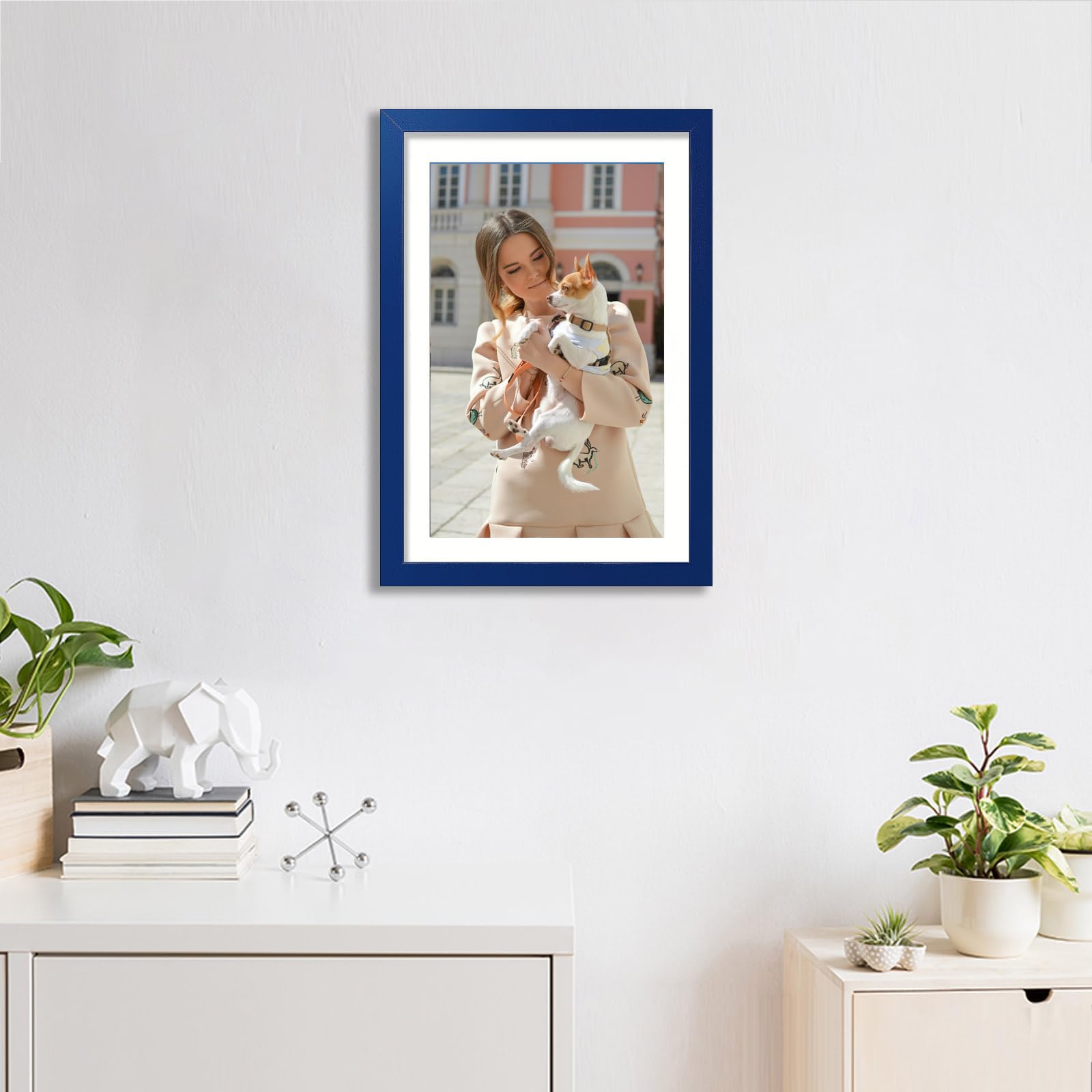 wyooxoo 13x19 Picture Frame Made of Solid Wood Photo Frames Display Pictures 11x17 with Mat or 13x19 Without Mat Colorful Frame